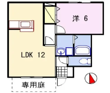 1LDKの間取り画像