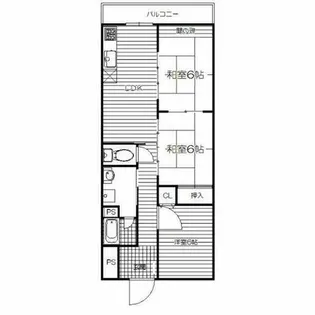 プレアール白水【305号室】の間取り