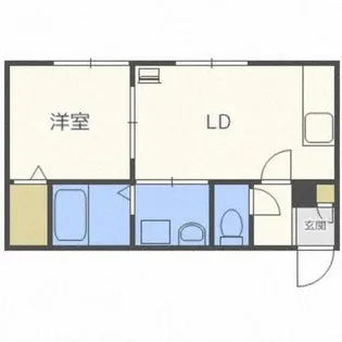 VILLAもいわ【204号室】の間取り