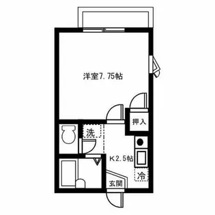 GREEN STAGE21【203号室】の間取り