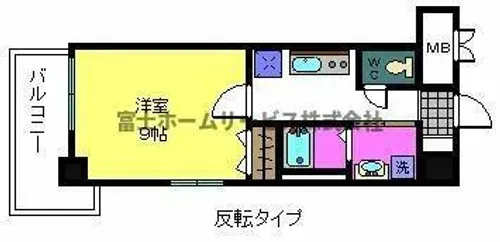 大阪府大阪市阿倍野区阪南町2丁目【マンション】の間取り