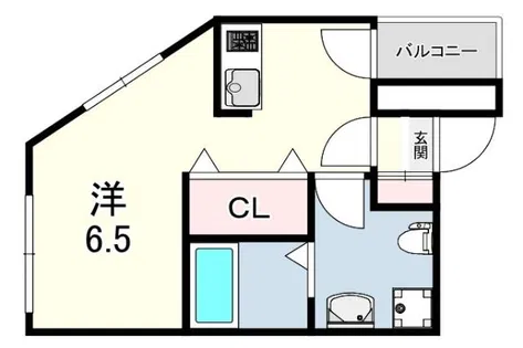 モリス六甲【2階】の間取り