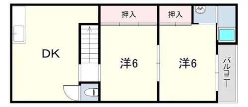 ビーコート青谷【2階】の間取り