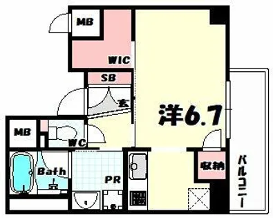 YAMATE435【5階】の間取り