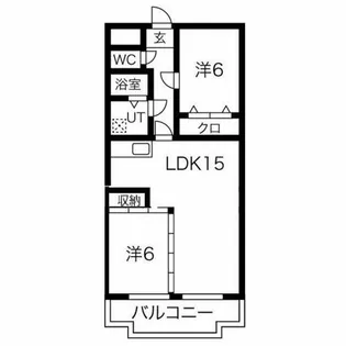 オアシス鷹丘【2階】の間取り