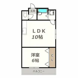 さんさん美章園【6階】の間取り