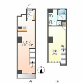 スクエア名駅南【910号室】の間取り