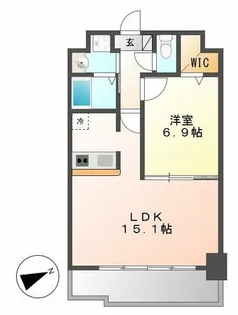 リバーコート砂田橋Ⅱ【3階】の間取り