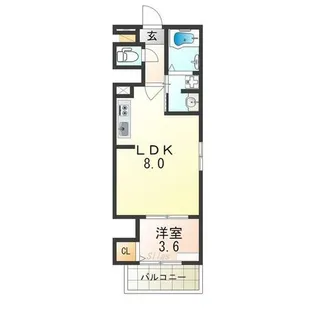 シエーナ御前五条【3階】の間取り