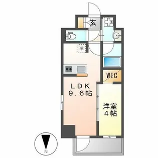 ブランシエスタ金山北【6階】の間取り