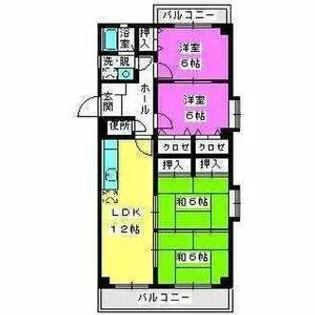 プラムハイツ2【501号室】の間取り