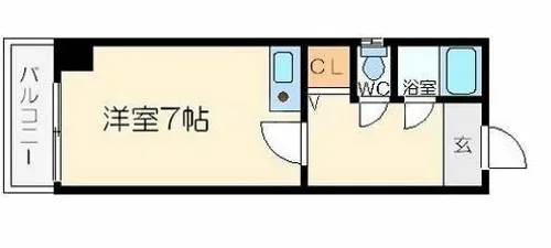 プリエ南船場【5階】の間取り