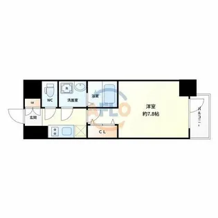 プレサンス新大阪ザ・デイズ【8階】の間取り