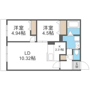 S-RESIDENCE医大南altier【3階】の間取り