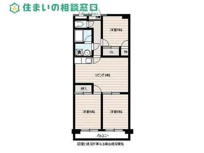 愛知県岡崎市大和町字平野【マンション】の間取り