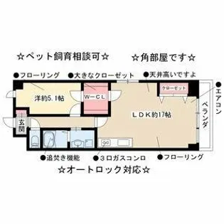 The Sengen Terrace【4階】の間取り