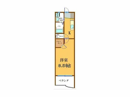 ギャラン井堀【7階】の間取り