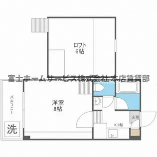 カーサ東住吉【5階】の間取り