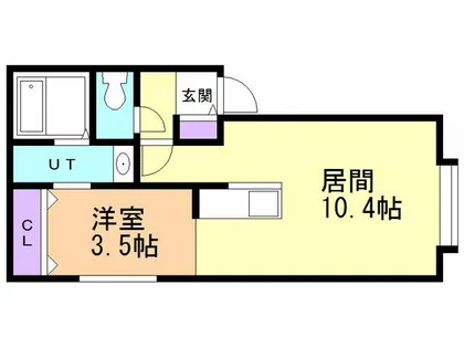 カトゥル【1階】の間取り