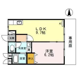 松下ハイツ【1階】の間取り