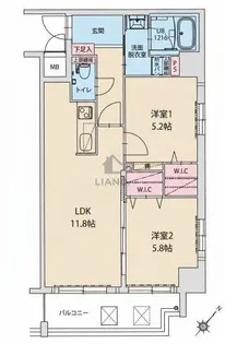 プレスタイル博多駅南【1003号室】の間取り