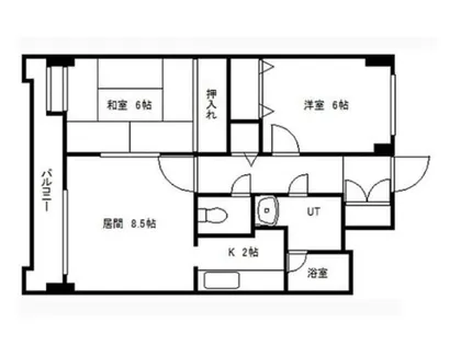 エステイツ南4条【6階】の間取り