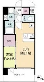 セレニテ十三ミラク【13階】の間取り