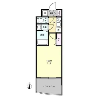 セレニテ日本橋プリエ【13階】の間取り