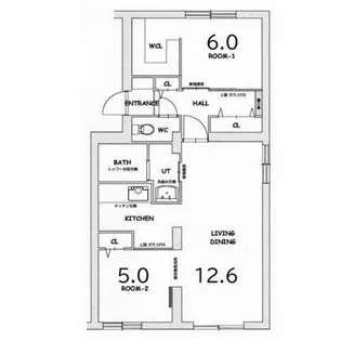 ル・ブランプルミエ2【4階】の間取り