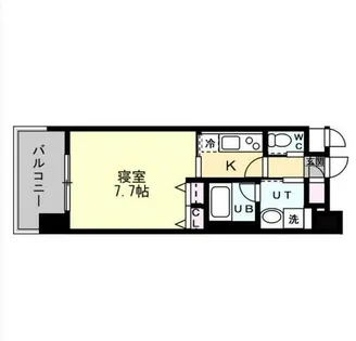 フレンシアノイエ難波南【11階】の間取り