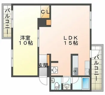 厚生年金住宅C棟【1階】の間取り