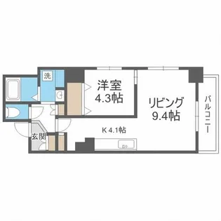 シェモア南1条【7階】の間取り