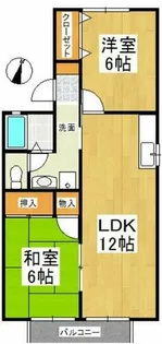 セジュール壱番館A【201号室】の間取り