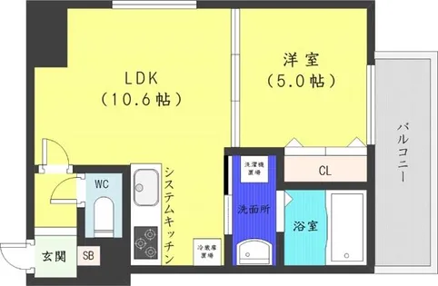 エクレール【14階】の間取り