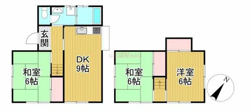 R-BOX上津【1号室】の間取り