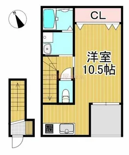 ALLEY10【A202号室】の間取り