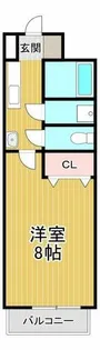 第三コーポ江頭【401号室】の間取り