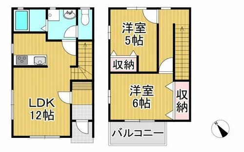 トゥインクルリトルスター【6号室】の間取り