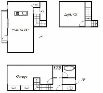 G-ROSSO B棟【103号室】の間取り