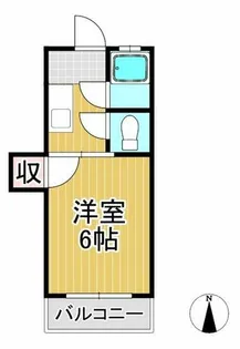 朝妻サンハイツ【202号室】の間取り