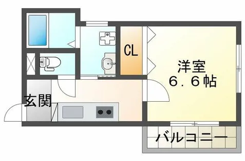 S.Apt.王居殿Ⅲ【1階】の間取り