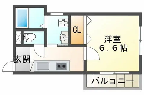 S.Apt.王居殿Ⅲ【1階】の間取り