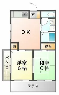 泉が丘アバンティ【1階】の間取り