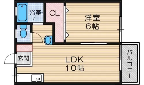 大阪府茨木市新中条町【アパート】の間取り