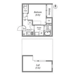 ハーモニーテラス太秦宮ノ前町【2階】の間取り