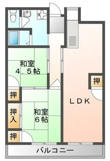 第2中野マンション【1階】の間取り