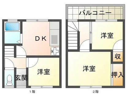 兵庫厚生年金住宅4号棟【1階】の間取り