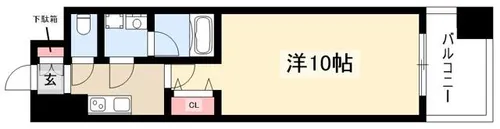 ヴィルクレア桜山【4階】の間取り