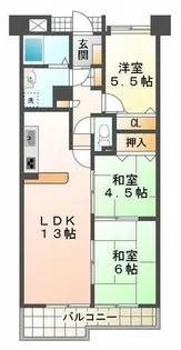 ホーユウパレス神戸塩屋【2階】の間取り