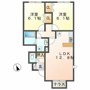 ソフィアコート A棟【1階】の間取り